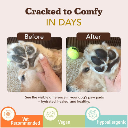 Pawtection Dog Paw Balm, Protects Paws from Hot Surfaces, Sand, Salt, & Snow, Organic, All Natural Ingredients