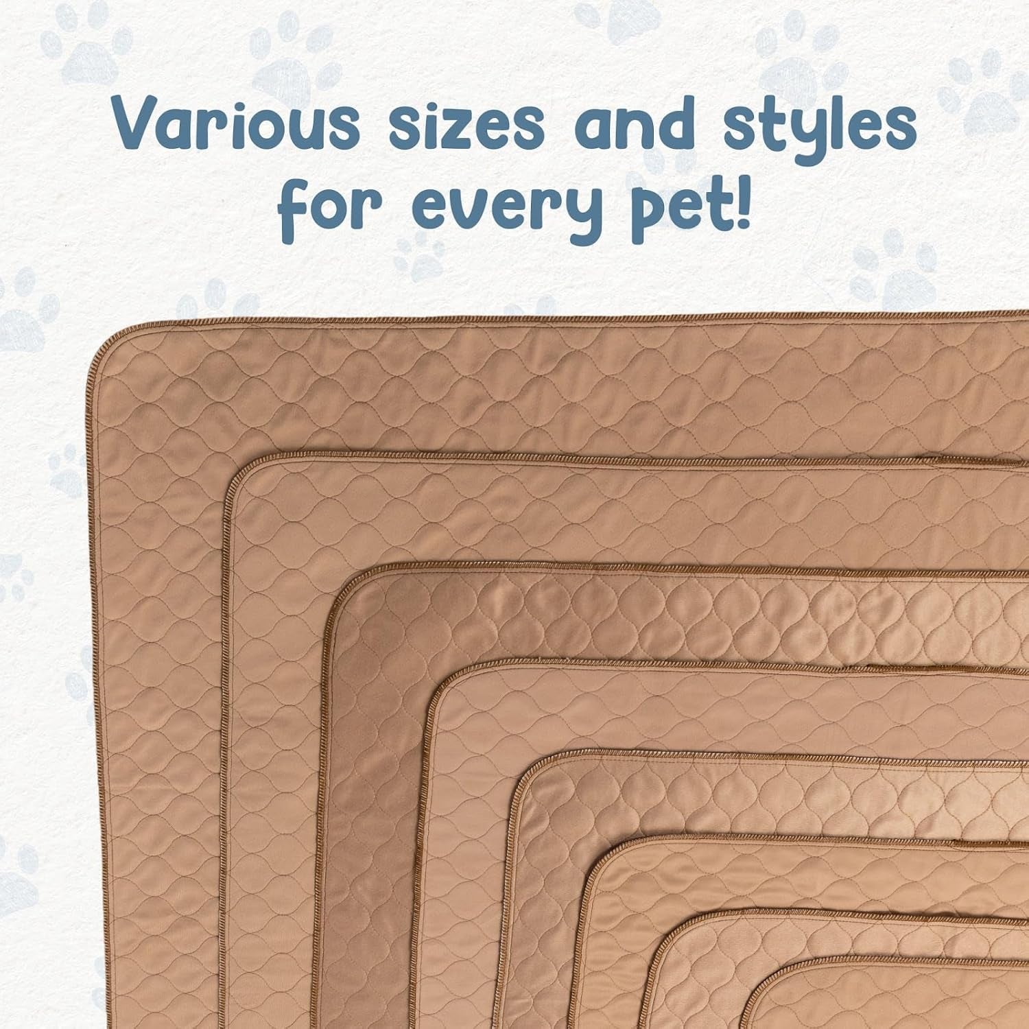 Washable Pee Pads for Dogs - Waterproof Training Pads for Dogs, Reusable & Sanitary, Rounded Corners, Laminated, Lightweight, Durable, Pet Essentials for Training and Whelping, 47" X 47"